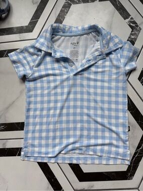 Kyte Baby Polo Gingham Breeze
